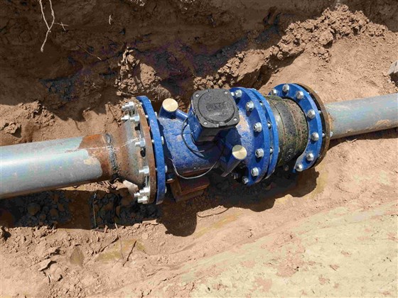 大口徑超聲波水表現(xiàn)場